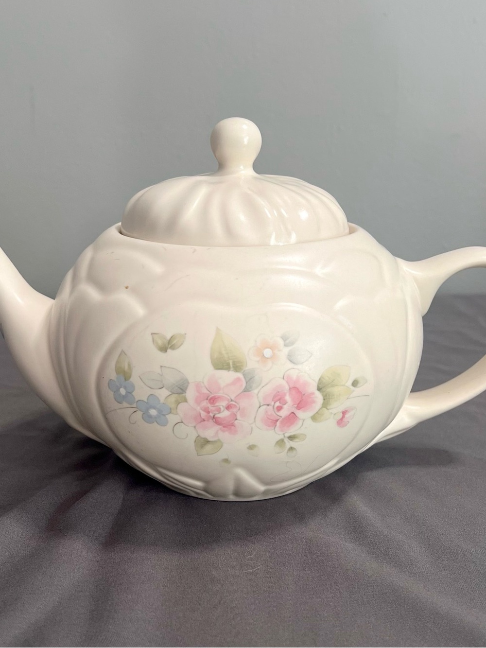 VTG Pfalzgraff Tea Rose Teapot W/ Lid Cottagecore Made In USA